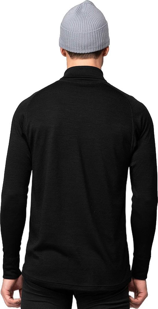 Duo Active Merino 205 LS Zip Neck - Mens - black - 952 1