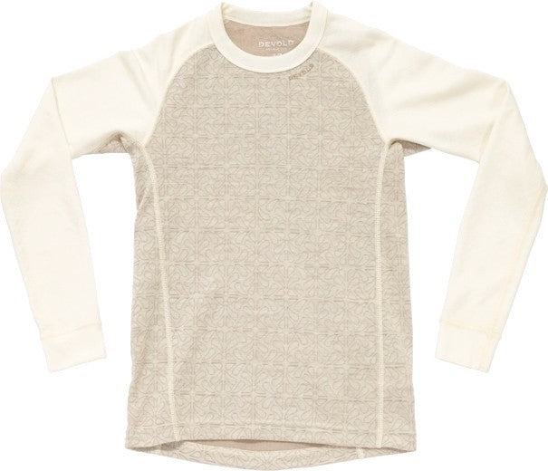 Duo Active Merino LS Shirt - Junior - raw white 1