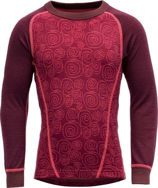 Duo Active Merino LS Shirt - Kids - Beetroot 1