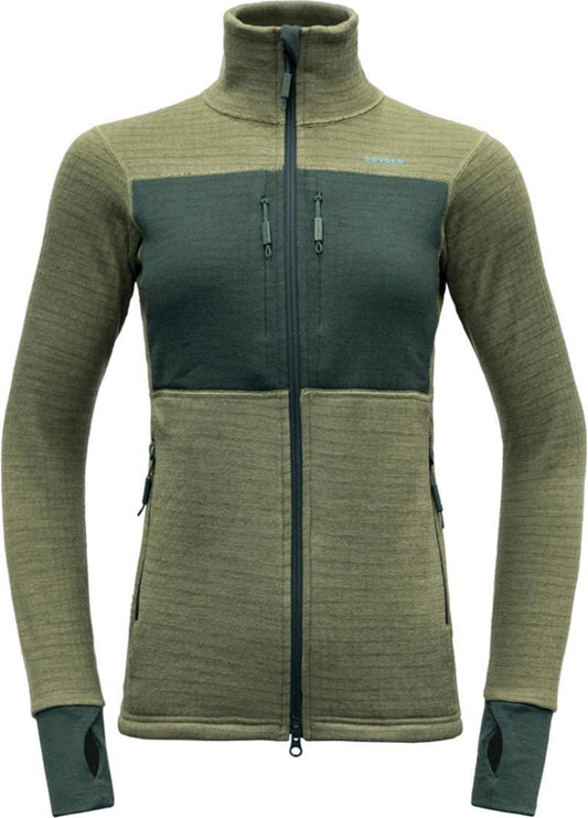 Egga Grid Merino Jacket - Womens - Lichen / Woods 1