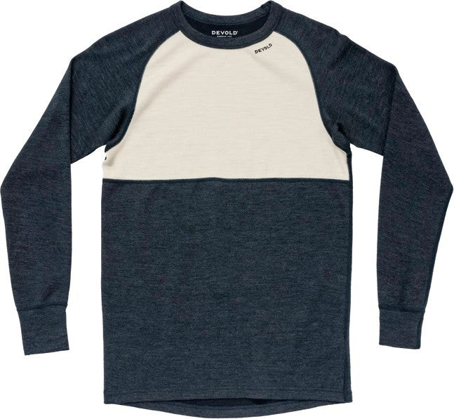 Expedition Merino Silk LS Shirt - Mens - ink / off white 1