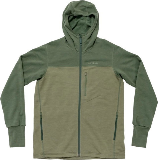 Explorer Merino Hooded Jacket - Mens - forest / lichen 1