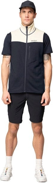 Explorer Merino Vest - Mens - ink / raw white 1