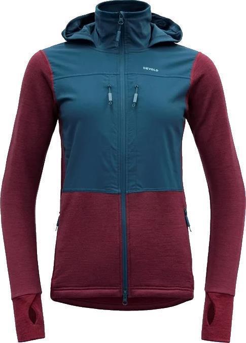 Heroy Hybrid Merino Jacket - Womens - Beetroot / Flood 1