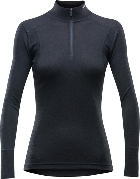 Hiking Half Zip Neck - Womens - Black 1