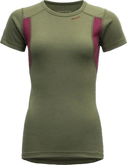 Hiking T-Shirt - Womens - Lichen / Beetroot 1