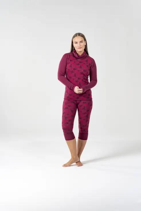 Kvitegga Merino 230 High Neck - Womens - Beetroot 3