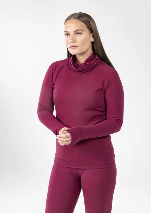 Kvitegga Merino 230 High Neck - Womens - Beetroot 4