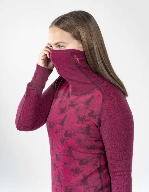 Kvitegga Merino 230 High Neck - Womens - Beetroot 5