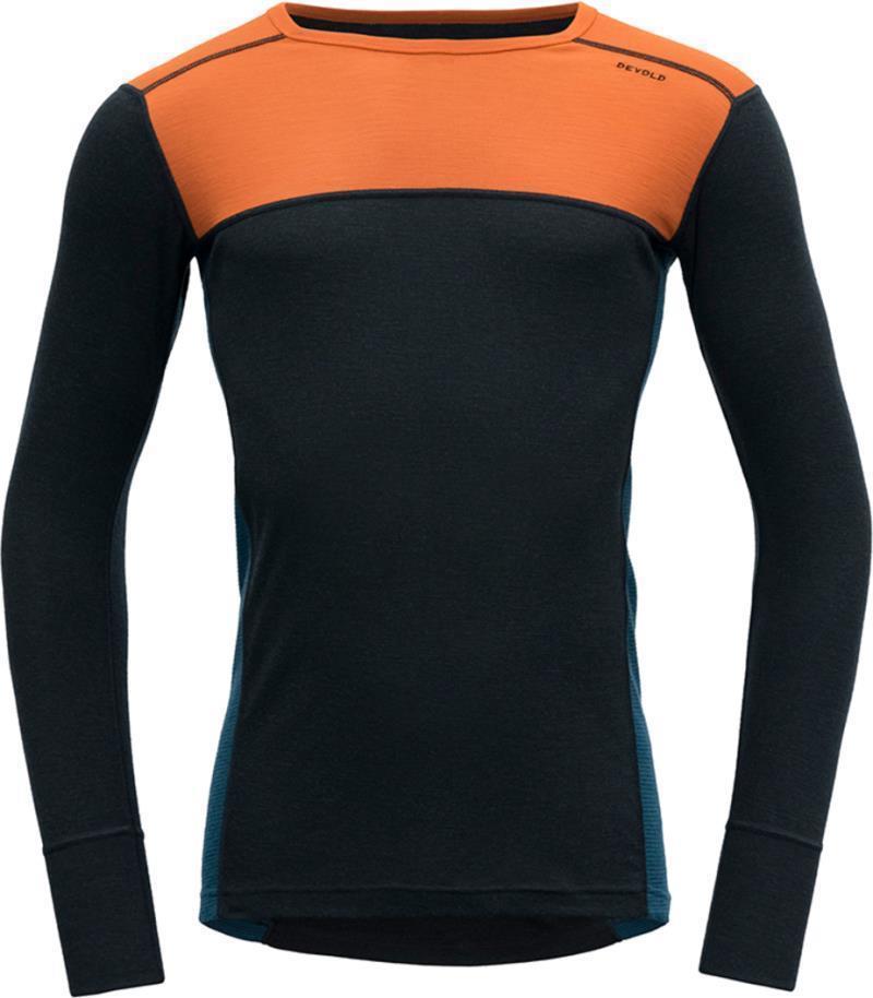 Lauparen Merino 190 LS Shirt - Mens - Flame / Ink / Flood 1