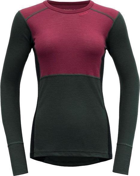 Lauparen Merino 190 LS Shirt - Womens - Beetroot / Woods / Ink 1