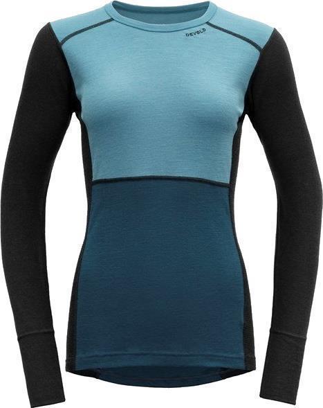Lauparen Merino 190 LS Shirt - Womens - Moon / Ink / Flood 1