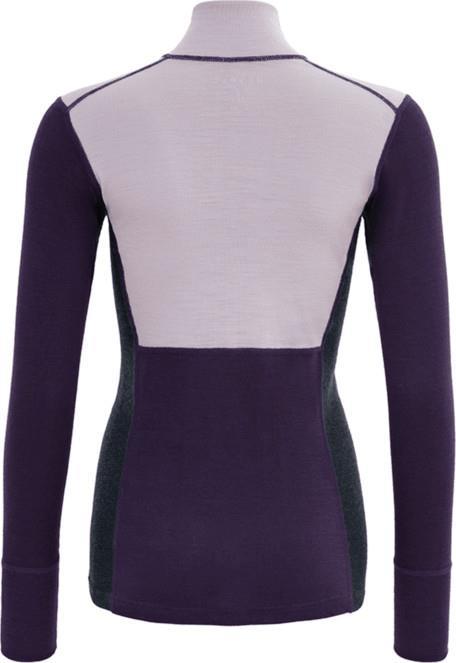 Lauparen Merino 190 Zip Neck - Womens - Orchid / Lilac / Ink 1