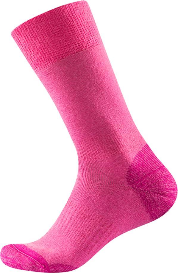 Multi Merino Heavy Socks - Womens - Cerise 1