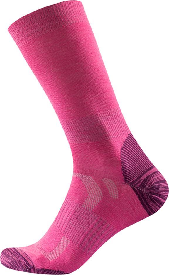 Multi Merino Light Socks - Womens - cerise 1
