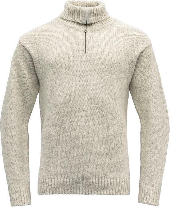 Nansen Wool Zip Neck - Unisex - Grey Melange 1