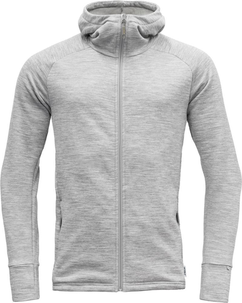 Nibba Merino Hooded Jacket - Mens - Grey Melange 1
