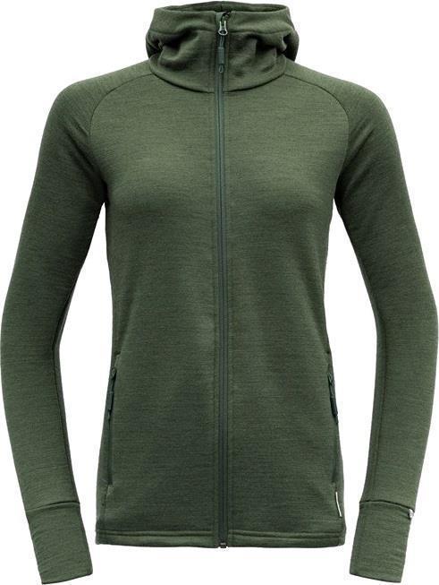 Nibba Merino Hooded Jacket - Womens - Forest Melange 1