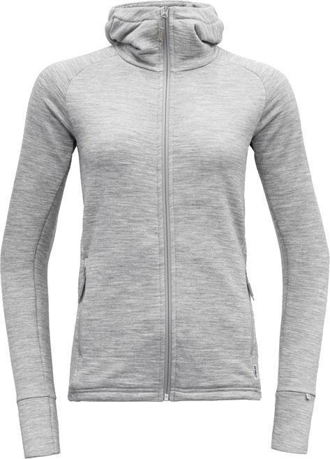 Nibba Merino Hooded Jacket - Womens - Grey Melange 1