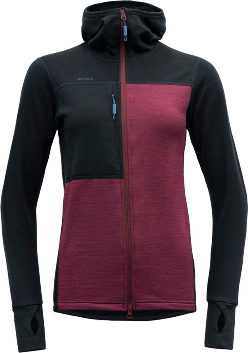 Nibba Pro Merino Hooded Jacket - Womens - Ink / Beetroot 1