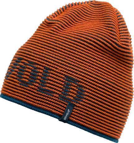 Rib Logo Merino Beanie - Flood 1