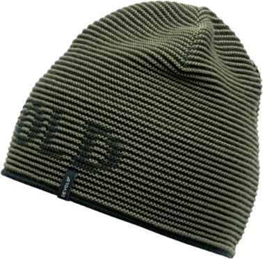 Rib Logo Merino Beanie - Woods 1