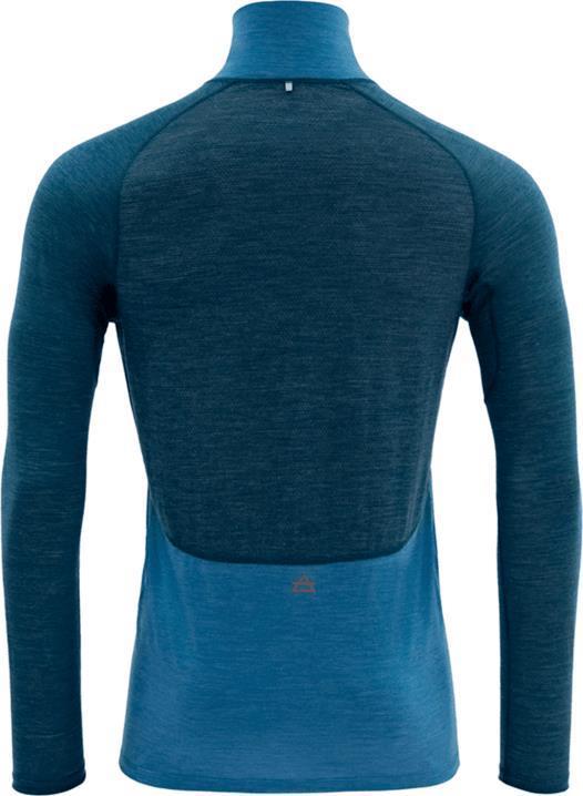 Running Merino 130 Zip Neck - Mens - Blue 2