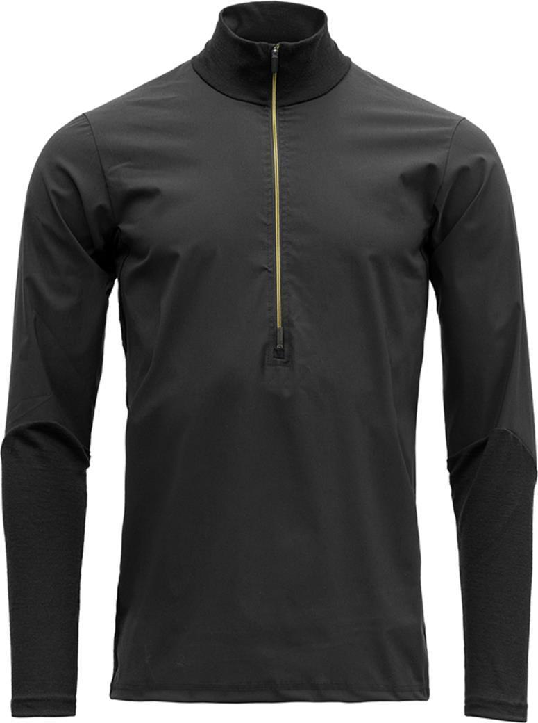 Running Merino Cover Zip Neck - Mens - Caviar 1