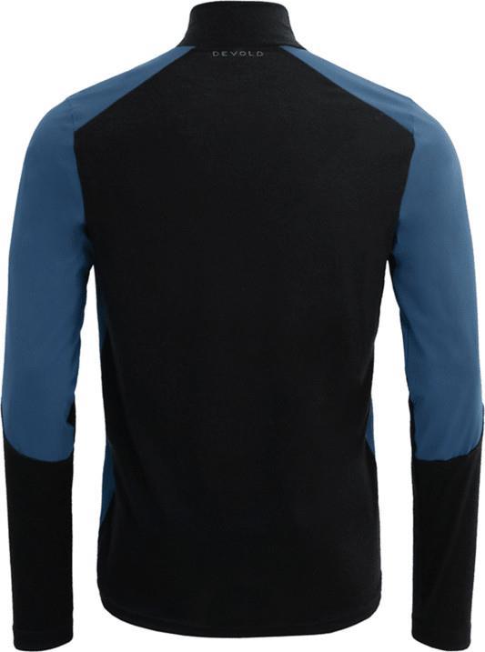 Running Merino Cover Zip Neck - Mens - Flood / Black 1