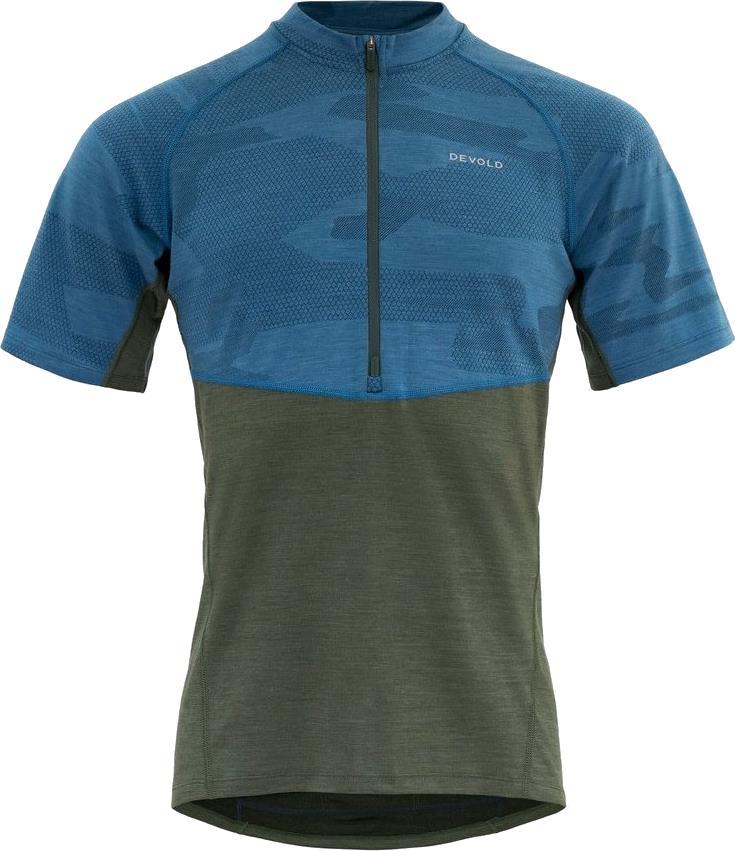 Standal Merino Tee Zip Neck - Mens - Forest 1
