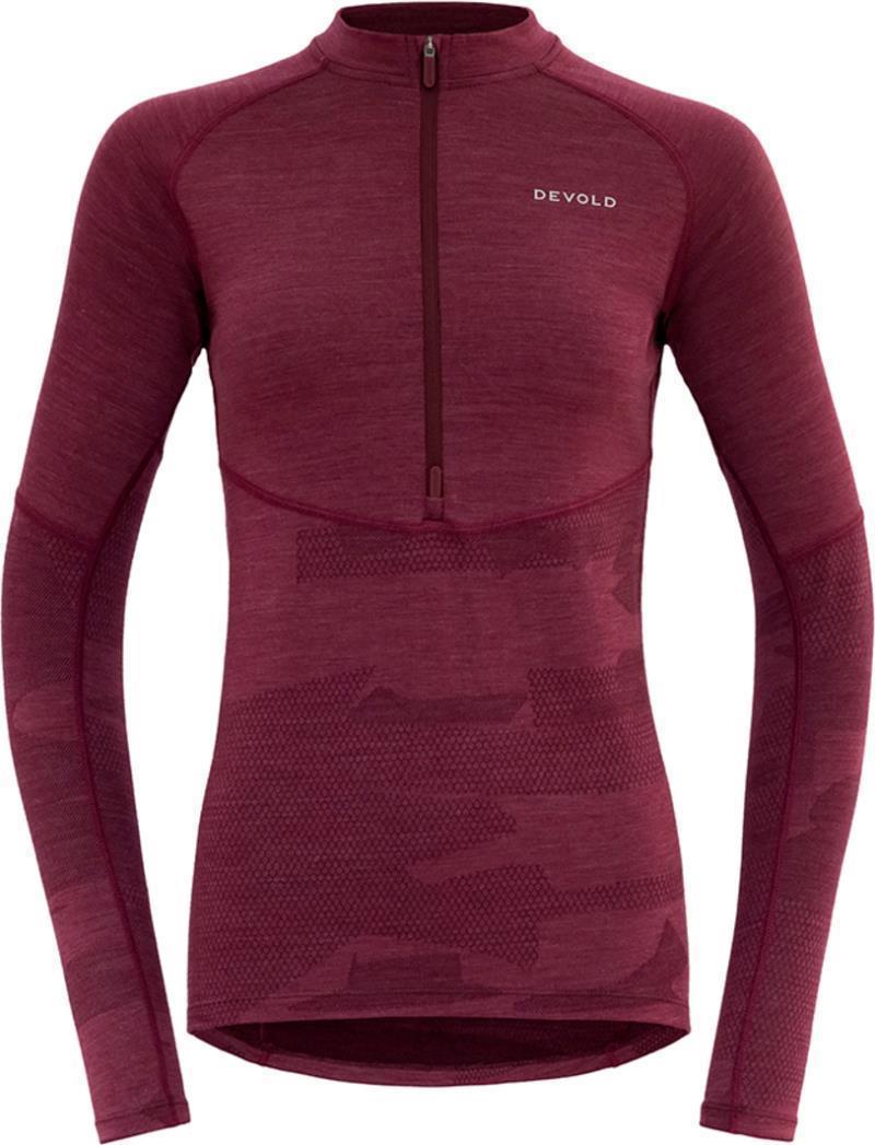 Standal Merino Zip Neck - Womens - Beetroot 1