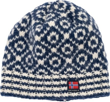 Svalbard Wool Beanie - night / off white 1