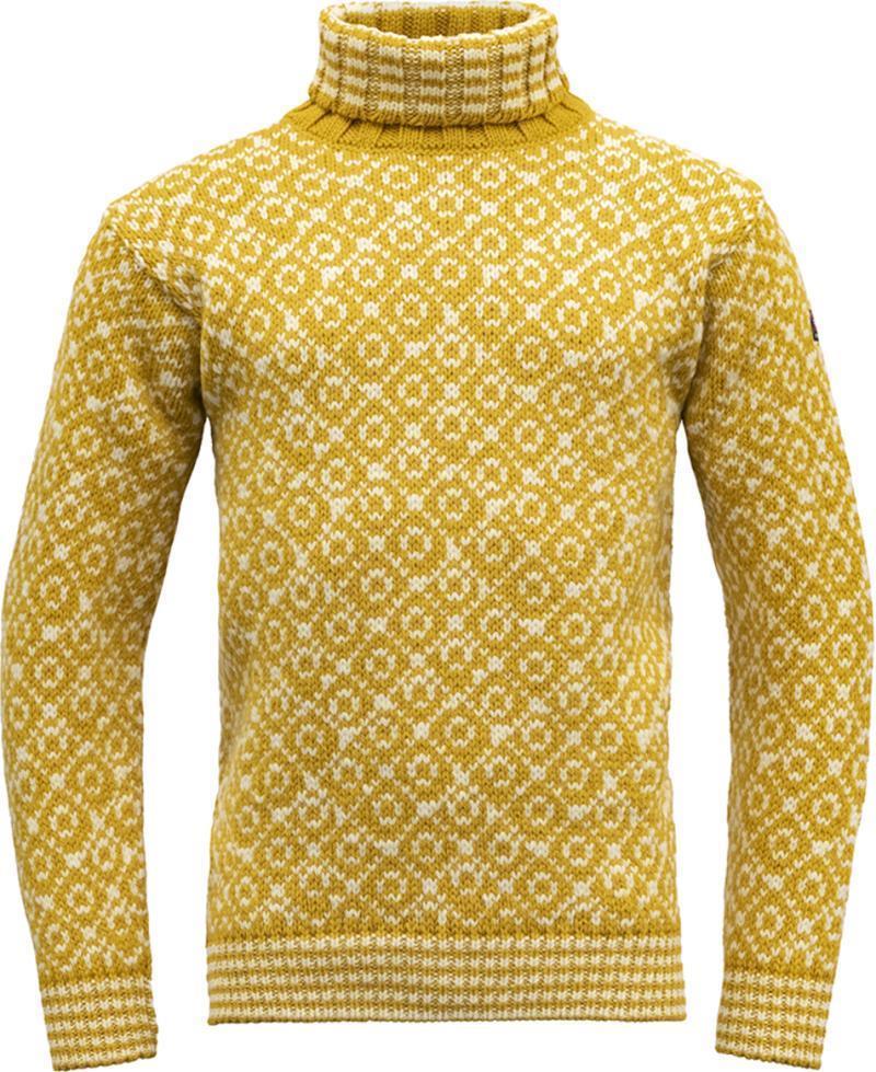 Svalbard Wool High Neck - Unisex - Arrowwood / Off White 1