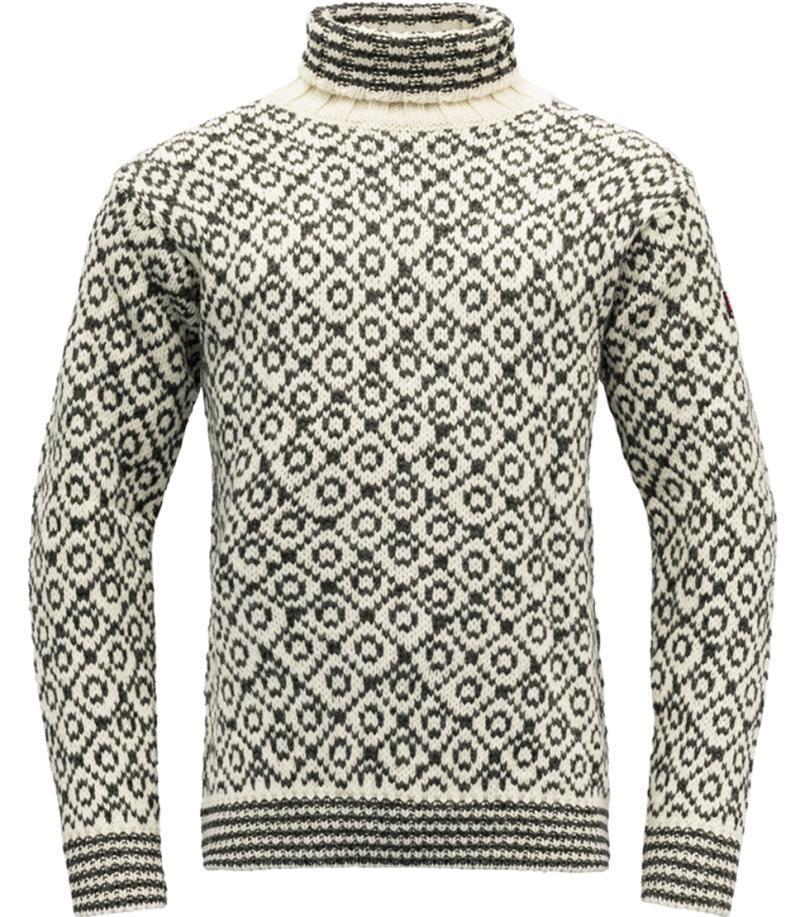 Svalbard Wool High Neck - Unisex - Off White / Anthracite 1