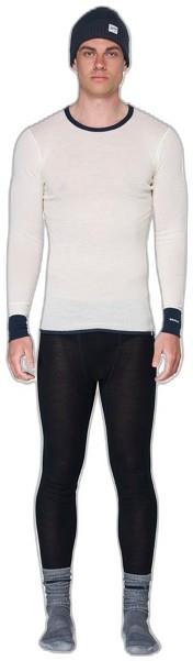 Wool Mesh 190 LS Shirt - Mens - ink / off white 1