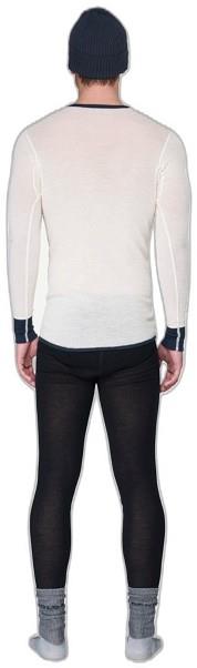 Wool Mesh 190 LS Shirt - Mens - ink / off white 1