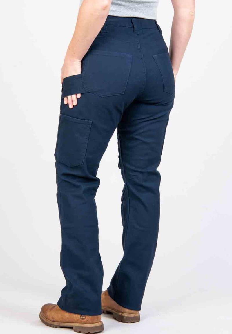 Anna Taskpant, 30" Inseam - Womens - uniform navy canvas 1