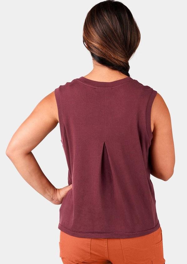 Bellows Work Tank - Womens - elderberry canvas 1