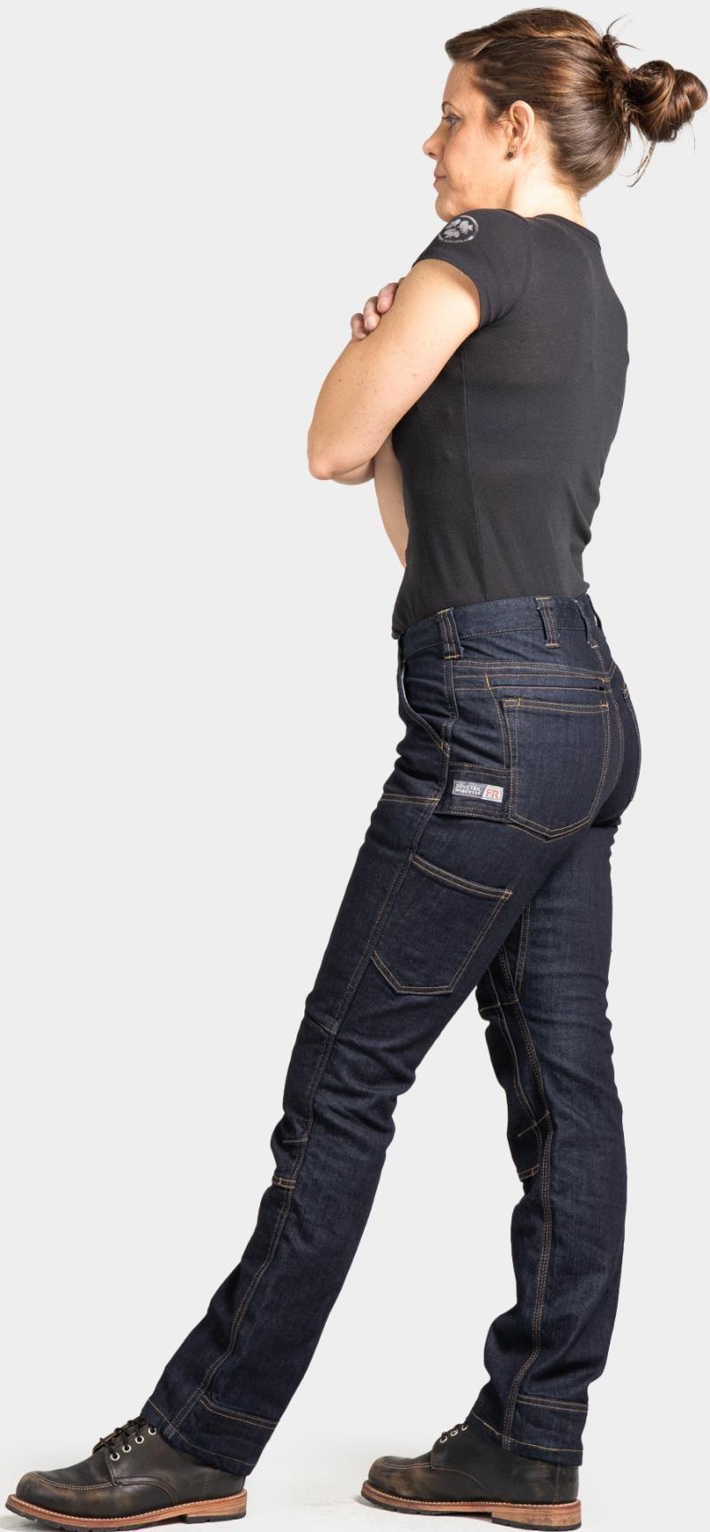 Britt Utility FR Pants, 34" Inseam - Womens - Indigo Denim 10