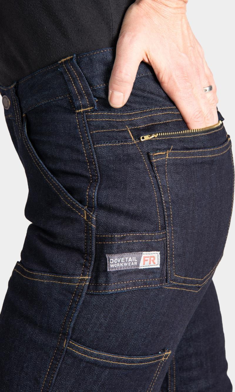 Britt Utility FR Pants, 34" Inseam - Womens - Indigo Denim 7