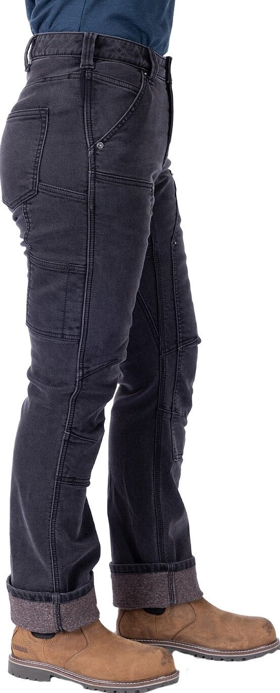 Britt Utility Hotswap Stretch Denim Pants, 28" Inseam - Womens - black 1