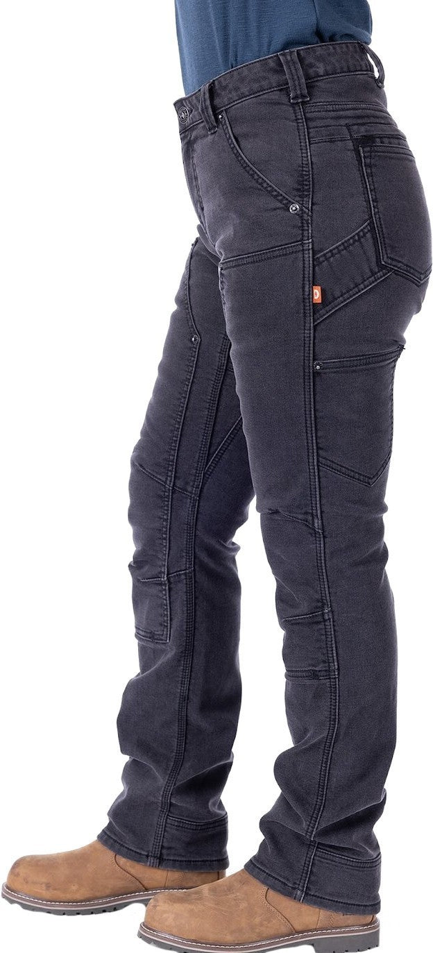 Britt Utility Hotswap Stretch Denim Pants, 28" Inseam - Womens - black 1