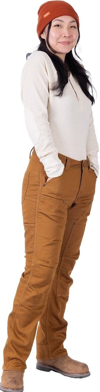 Britt Utility Hotswap Stretch Denim Pants, 28" Inseam - Womens - saddle brown 1