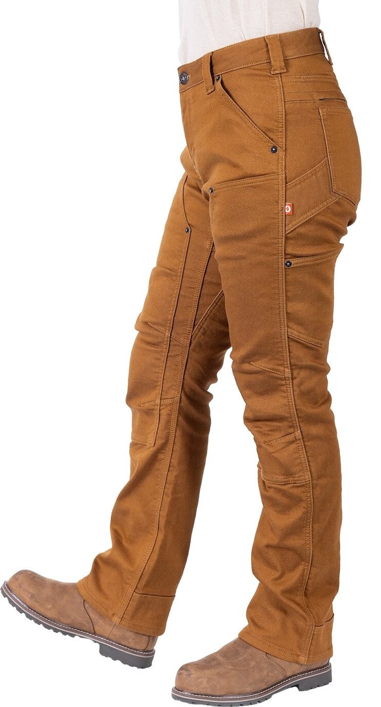 Britt Utility Hotswap Stretch Denim Pants, 30" Inseam - Womens - saddle brown 1