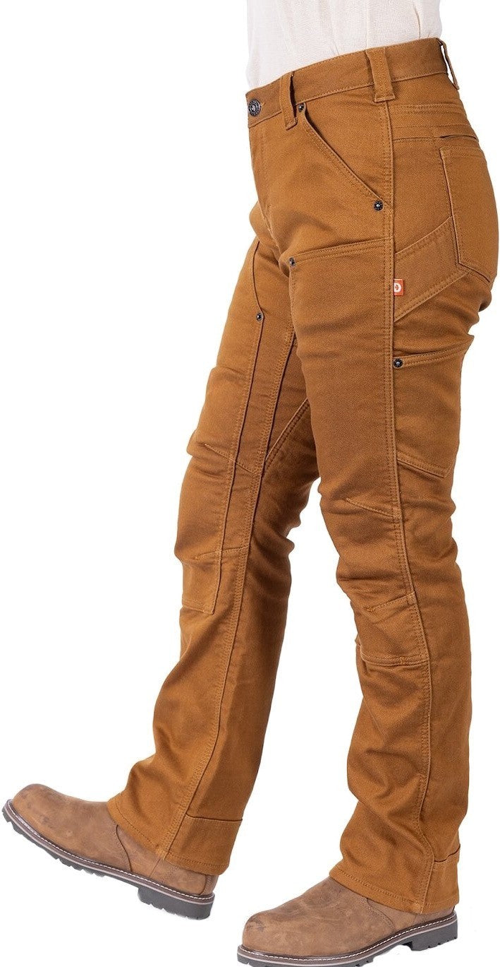 Britt Utility Hotswap Stretch Denim Pants, 32" Inseam - Womens - saddle brown 1