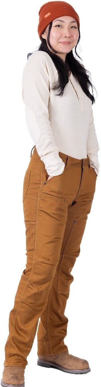 Britt Utility Hotswap Stretch Denim Pants, 32" Inseam - Womens - saddle brown 1