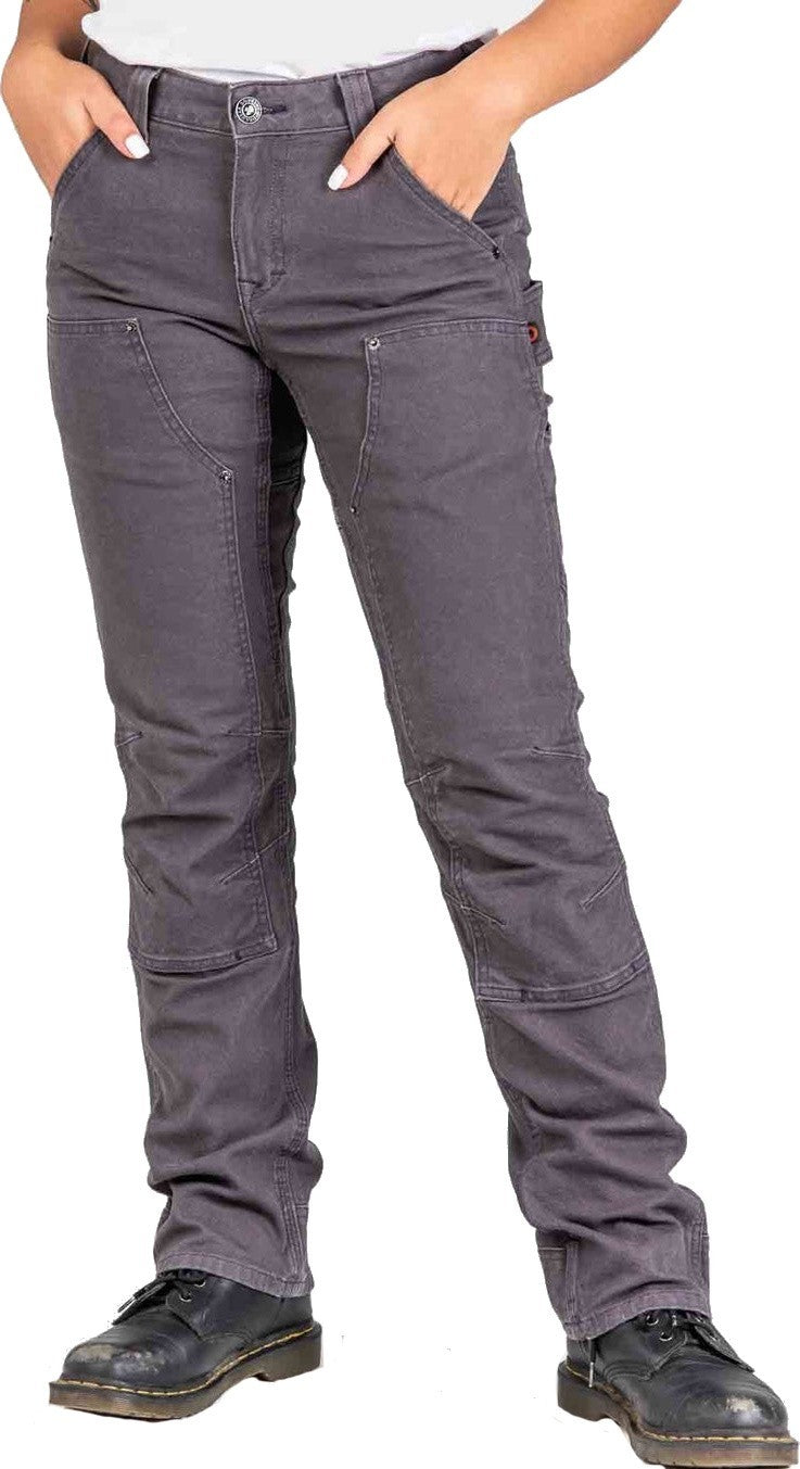 Britt Utility Pants, 32" Inseam - Womens - dark grey canvas 1