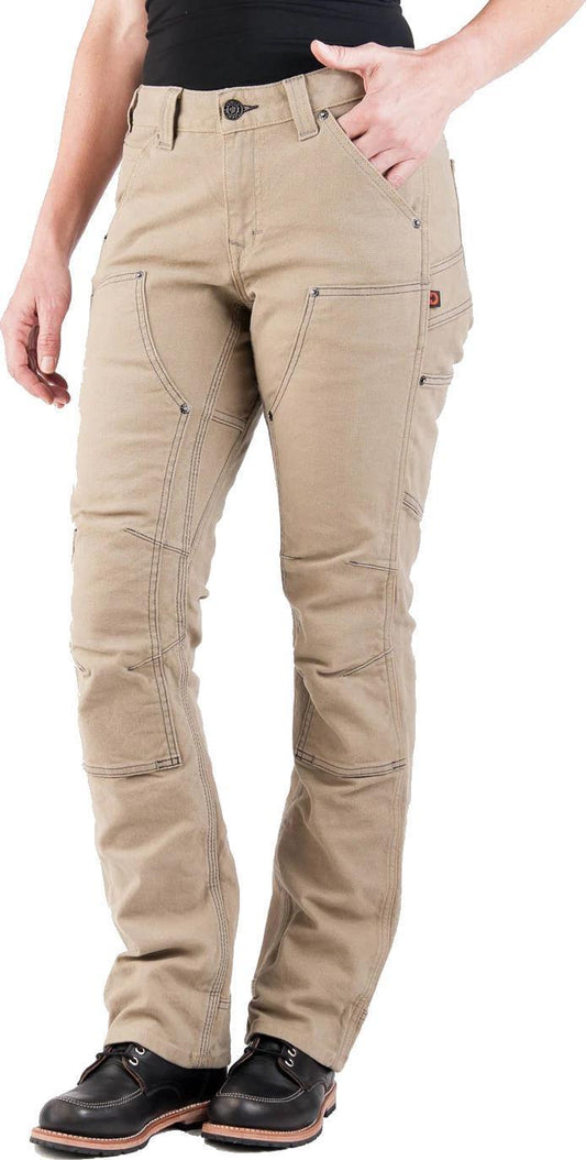 Britt Utility Pants, Natural Canvas, 30" Inseam - Womens - natural canvas 1
