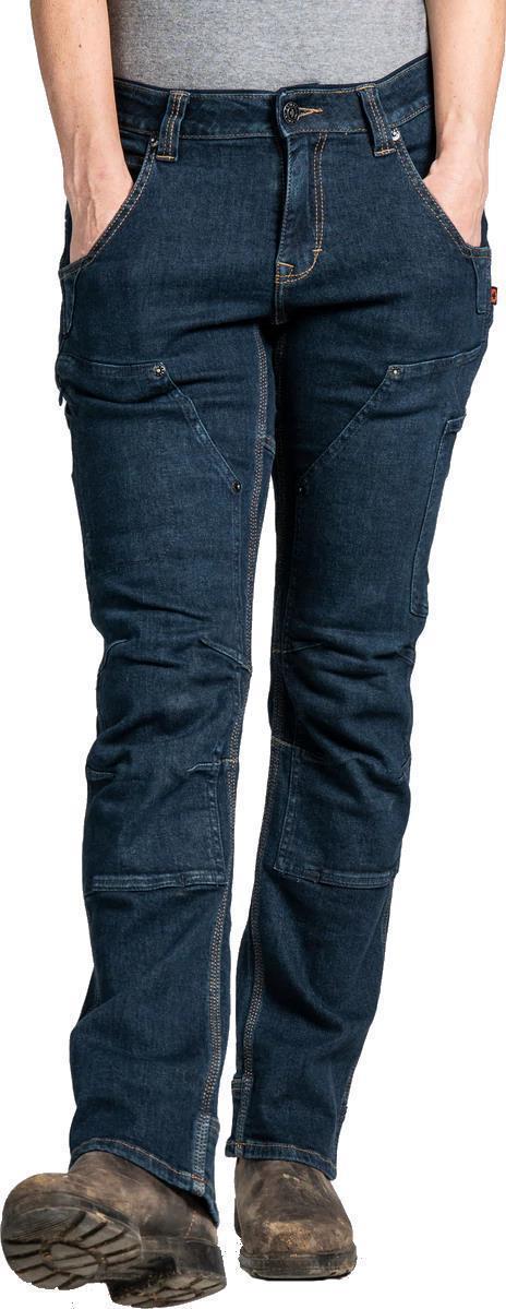 Britt X Power Hemp Pants, 30" Inseam - Womens - Indigo Denim 1