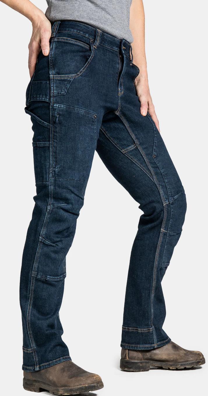 Britt X Power Hemp Pants, 30" Inseam - Womens - Indigo Denim 3